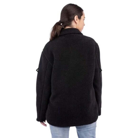 LIV Outdoor Sherpa Shacket Black Women's Size Extra Small New with tag - Picture 2 of 4